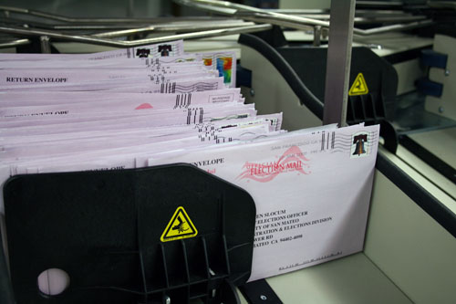 Vote by Mail ballot envelopes